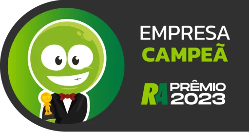 Empresa campeã prêmio Reclame Aqui 2022